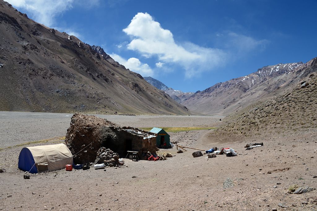 15 Casa de Piedra 3245m On The Trek To Aconcagua Plaza Argentina Base Camp
